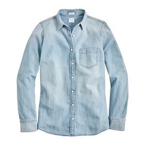 NWT J Crew Chambray Shirt in Perfect Fit